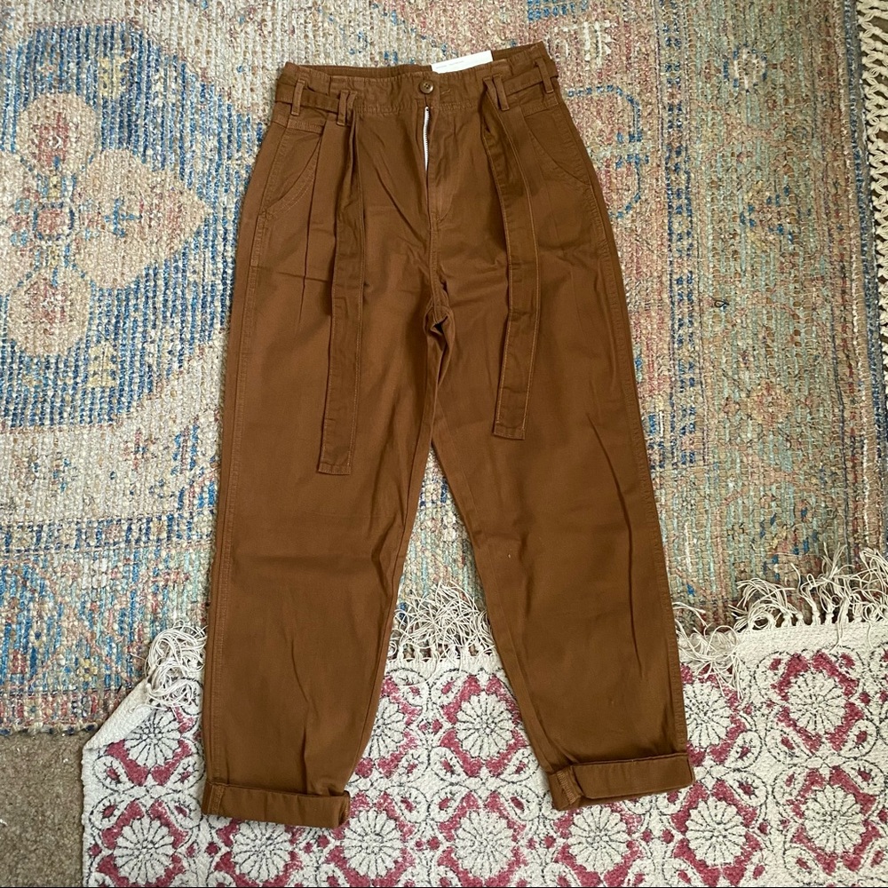 AE Hi Rise Brown Utility Pant